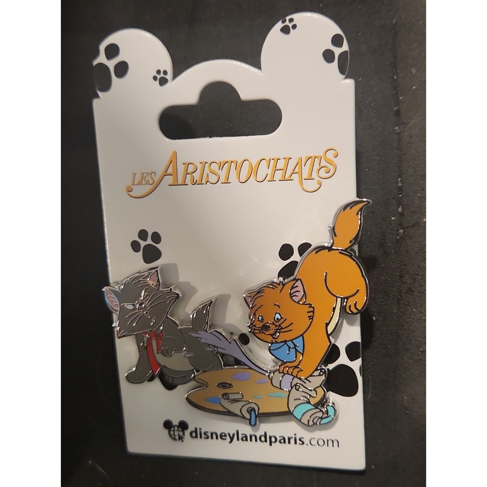 Disney Aristocats Kittens Berlioz Toulouse Paint DLP Disneyland Paris Pin 147533